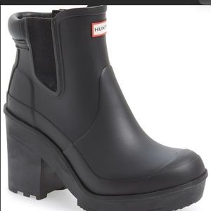 ISO HUNTER CHELSEA BLOCK BOOTS WITH HEEL